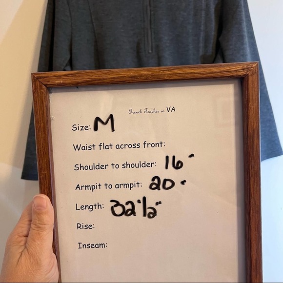 Magellan 1/4 zip knit tunic Sz. Medium 3/4 sleeves Pockets Gray Read Description - Picture 5 of 6